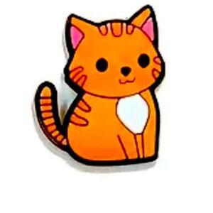 Orange Cat shoe charm NWOT